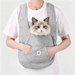 Pet Backpack for Small Dogs Cats Outdoor Travel Portable Cat and Dog Strap Bag Cotton Comfortable Handbag Pet Carrying Supplies
