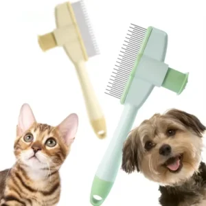 Self-Cleaning One-Button Dog Comb Pet Hair Remover Cat Brush Massage Grooming Combs for Dogs And Pets