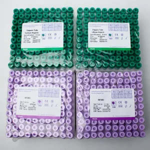 100pcs Micro Blood Collection Tube 0.5ml 1ml Lithium Sodium Heparin EDTAK3 for Human Animal Veterinary Consumables