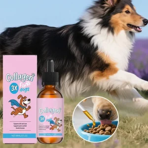 1/3/5Pcs 60ml Dog Pet Collagen Based Staple Food Combined With Nutritional Supplement Drops Gentle Formula For Hair Skin Care